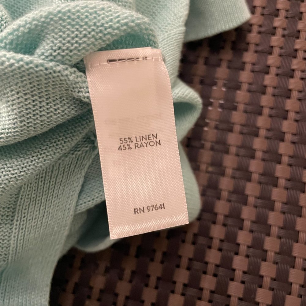 J.Jill Light Green V-neck Tunic Pullover size Large - Picture 5 of 9